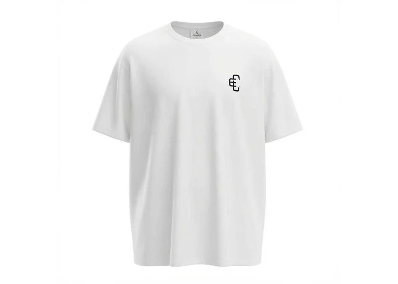 COPPED Seamless Tee Single Layer White Black Logo