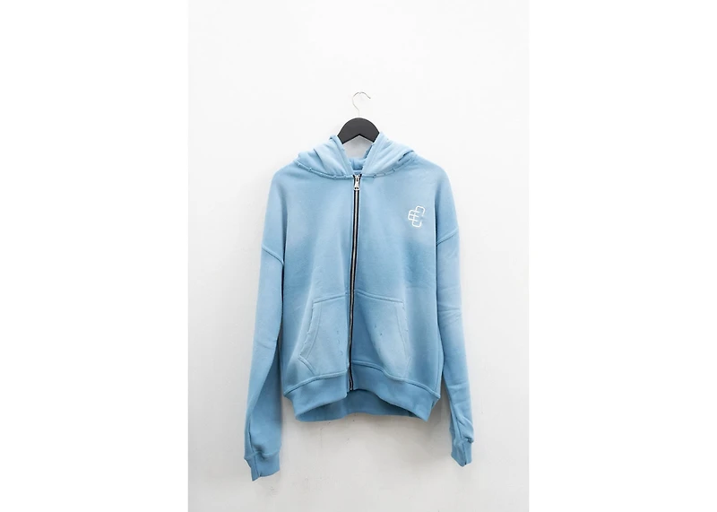 COPPED Zip-Up Hoodie Light Blue