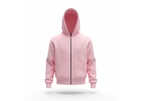 COPPED Zip-Up Hoodie Light Pink