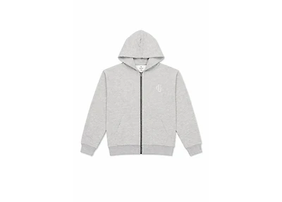 Copped Lightweight Zip-Up Hoodie Grey