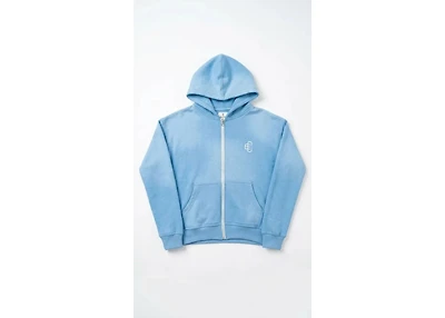 Copped Lightweight Zip-Up Hoodie Light
