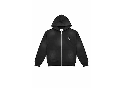 Copped Lightweight Zip Hoodie Black