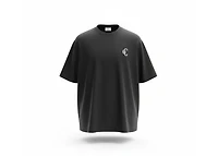 Copped Seamless Tee Single Layer Black Logo