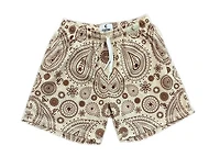 Copped Shorts Paisley Cream