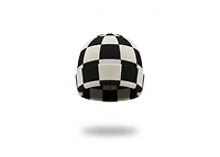 oMA Studios Checkered Mohair Skull Cap Black/Cream