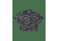 Denim Tears Camo Cotton Wreath Mesh Football Top Black