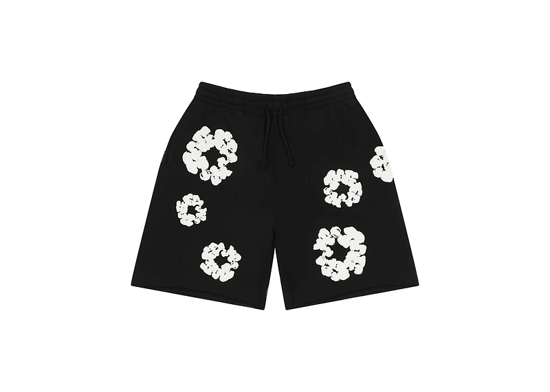 Denim Tears Cotton Wreath Sweatshorts Black