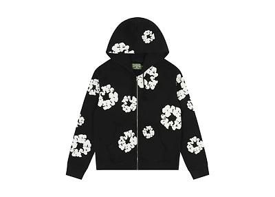 Denim Tears Cotton Wreath Zip Hoodie Black