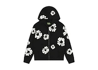 Denim Tears Cotton Wreath Zip Hoodie Black