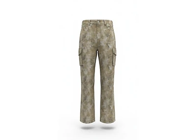 Dual Patchwork Cargo Pants Olive