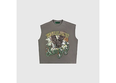 Durags Eagle Grey Cut Off Tee