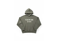 Fear of God Essentials Gray 90s Fit Fleece Hoodie