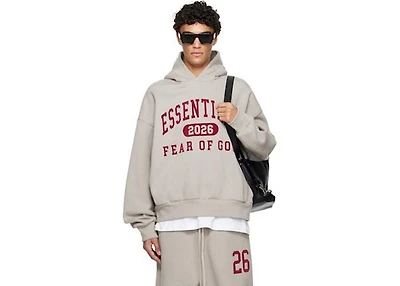 Fear of God Essentials Gray Holiday Classic Hoodie