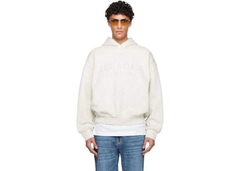 Fear of God Essentials Off-White Holiday Embossed Classic Hoodie
