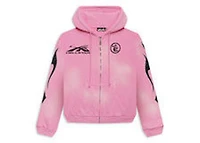 Hellstar Sports Pink Flame Zip Up Hoodie