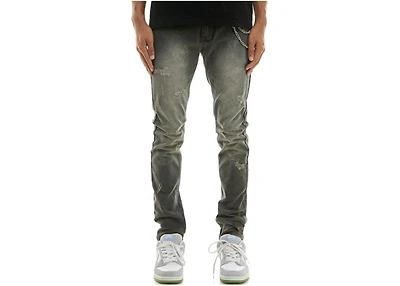 KDNK JEANS KND4767 GREY BUTTERFLY