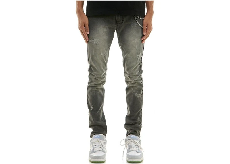 KDNK JEANS KND4767 GREY BUTTERFLY