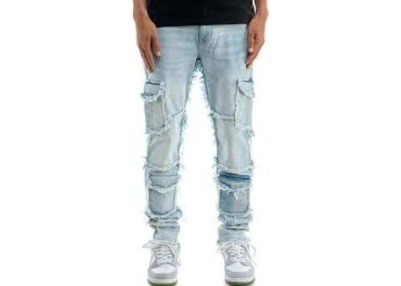 KDNK JEANS KND4803 BLUE CARGO