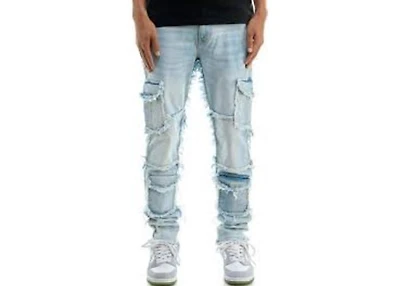 KDNK JEANS KND4803 BLUE CARGO