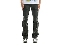 KDNK Jeans KNB3423-Black Patterned Rhinestone