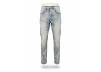 KDNK Jeans KND4889-BLUE Rhinestone + Print