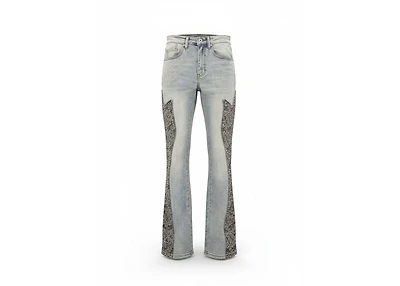 KND4808-BLUE JACQUARD JEANS