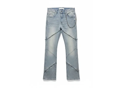 KND4864 LT.BLUE - ZIPPER JEANS