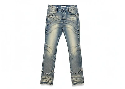KND4908 BLUE - CHAIN JEANS
