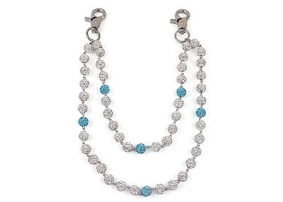 Pocket Chain Silver / Light Blue