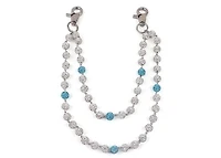 Pocket Chain Silver / Light Blue