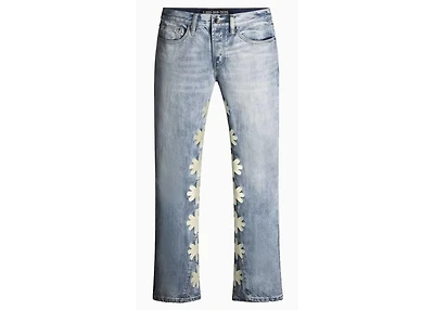 Lost Shdws Bone on Blue Sun Logo Denim