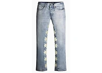 Lost Shdws Bone on Blue Sun Logo Denim