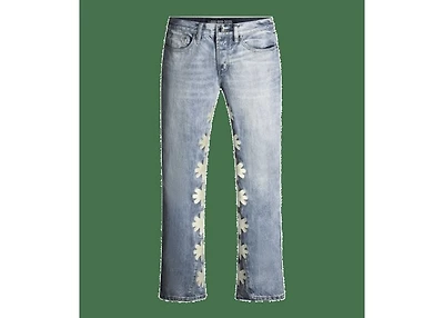 Lost Shdws Bone on Blue Sun Logo Denim
