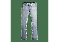 Lost Shdws Bone on Blue Sun Logo Denim