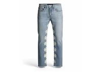 Lost Shdws Bone on Blue Sun Logo Denim