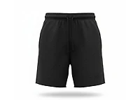 MANI Covered Rhinestone Sweat Shorts "Jet Black"