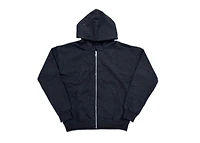 MANI Covered Rhinestone Zip-Up Hoodie "Jet Black"