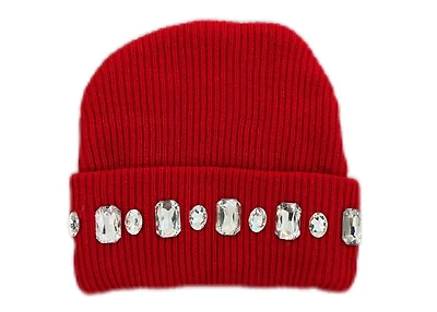 MANI Large Stone Beanie "Cherry Red"