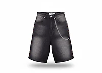MANI Multi-Stone Denim Shorts