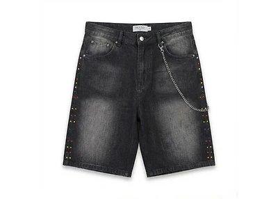 MANI Multi-Stone Denim Shorts