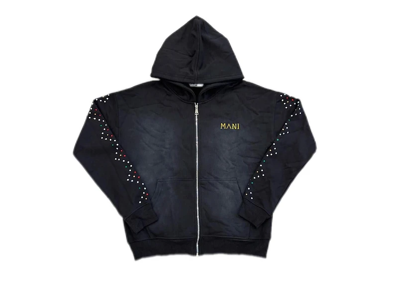 MANI Multi-Stone Zip-Up Hoodie