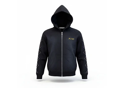 MANI Multi-Stone Zip-Up Hoodie