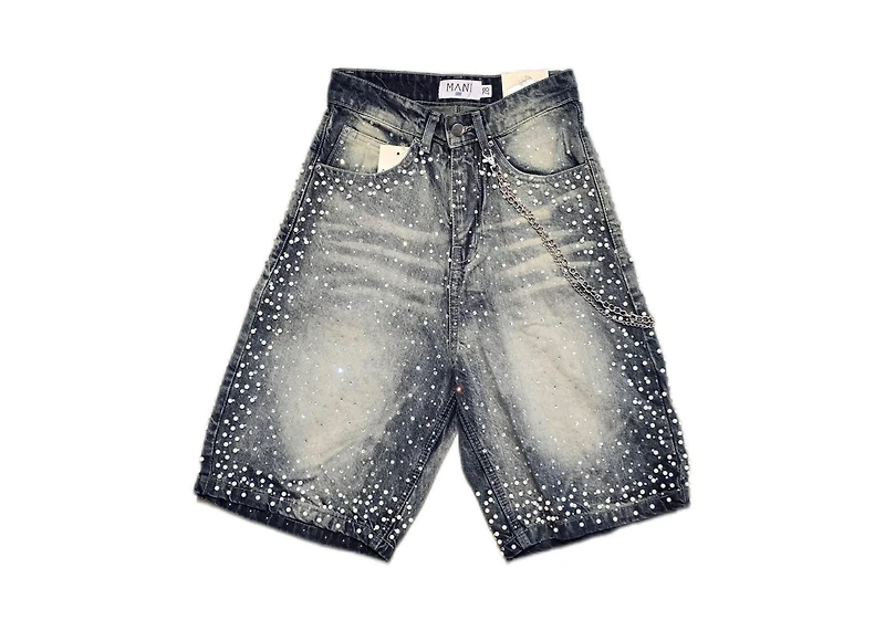 MANI Pearl Denim Shorts