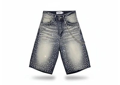 MANI Pearl Denim Shorts