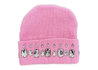 MANI Studded Large Stone Beanie "Powder Pink"