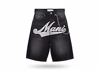 MANI Varsity Denim Shorts