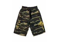 MANI Vertical Logo Long Shorts Camo