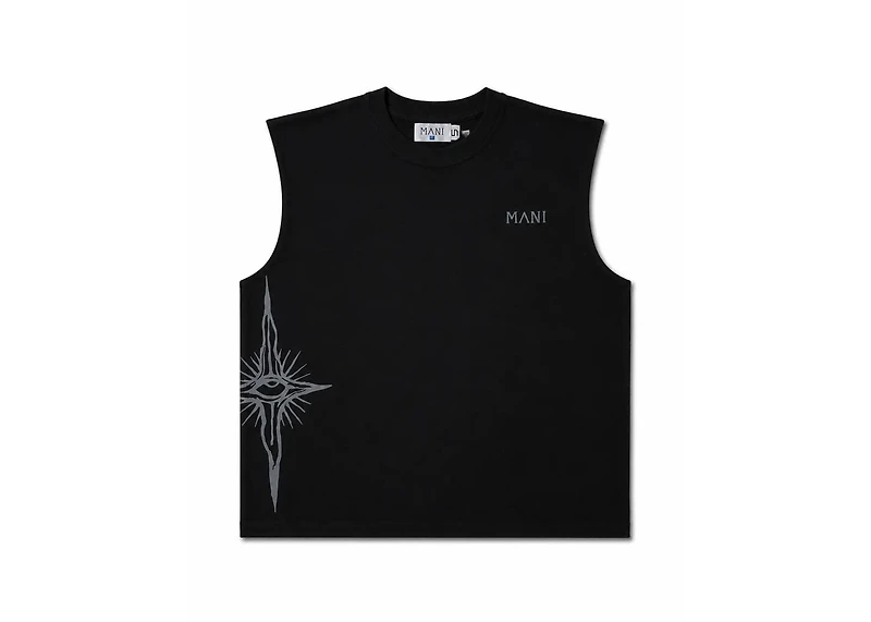 MANI Vertical Logo Sleeveless Tee