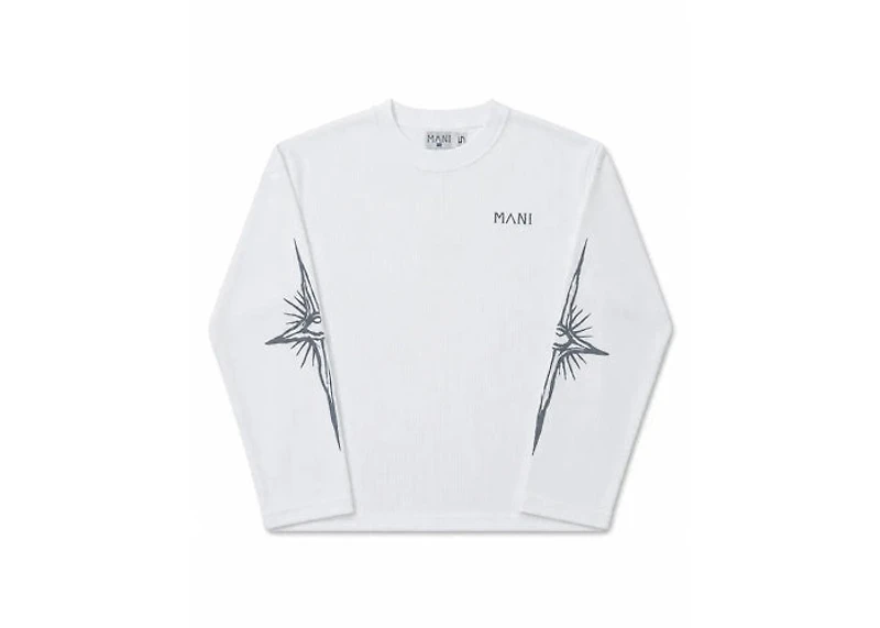 MANI Vertical Logo Thermal White