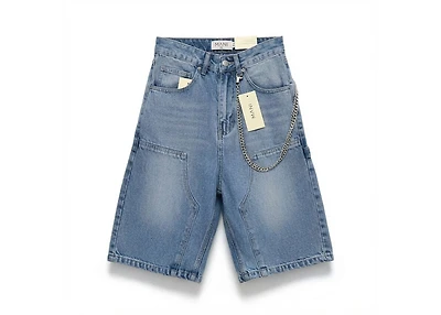 MANI Vintage Denim Shorts Washed Blue